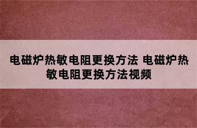 电磁炉热敏电阻更换方法 电磁炉热敏电阻更换方法视频